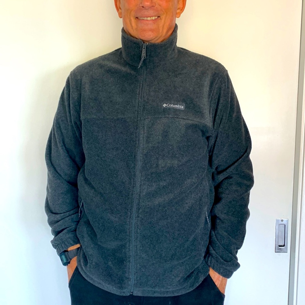 Men’s Gray Columbia Steens Fleece Size M